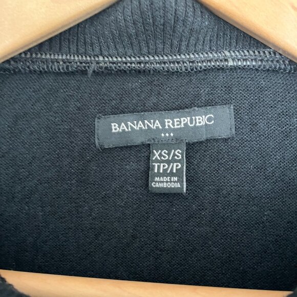 Banana Republic Factory Black Knit Poncho Size XS/S - Picture 14 of 15